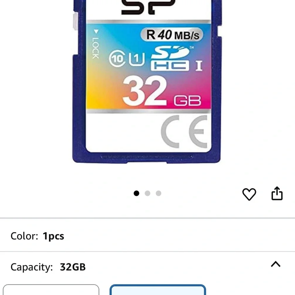SP 32GB Memory Card Set of 5 cards
